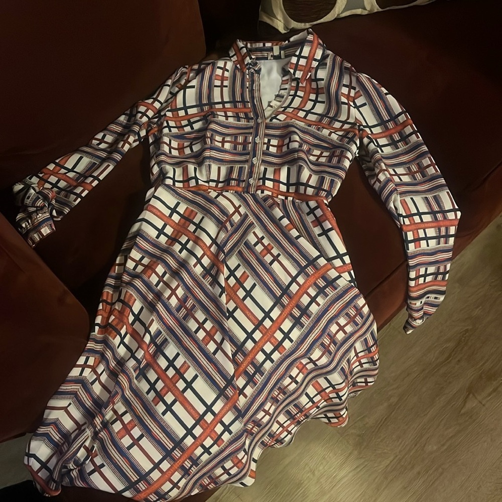 A Line Printed Dress